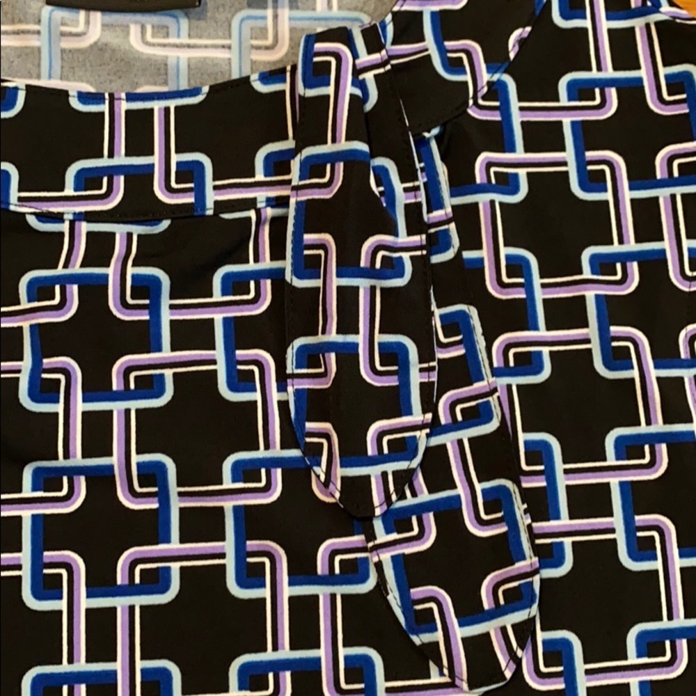 NWOT New York and Company Tie Neck shirt - Picture 2 of 6